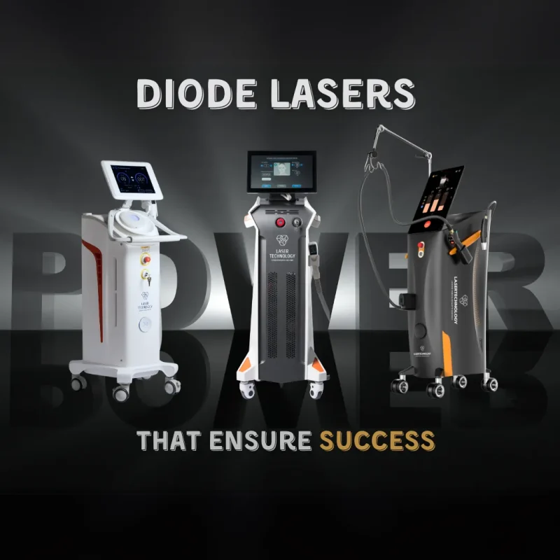 Professional diode lasers for hair removal